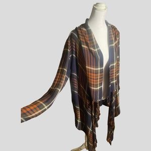 Natural Reflections Women’s Flannel Cardigan Top Large